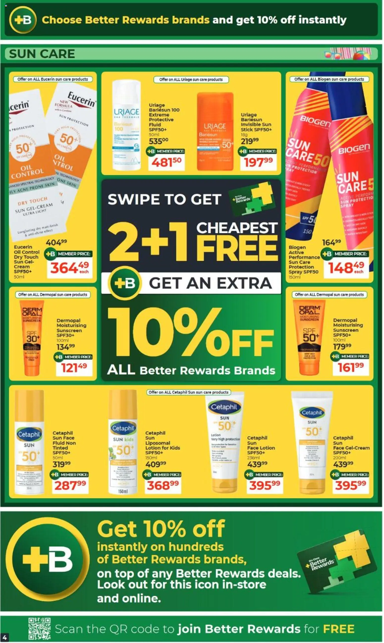 New Dis-Chem catalogue – valid from 15/09/2026 | Page: 4 | Products: Light, Oil, Sunscreen, Lotion