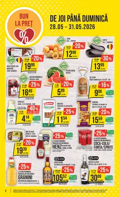 Ofertele Mega Image valabile de la 28.05.2026 | Pagină: 2 | Produse: Pepene Verde, Cremă, Pâine, Ahtapot