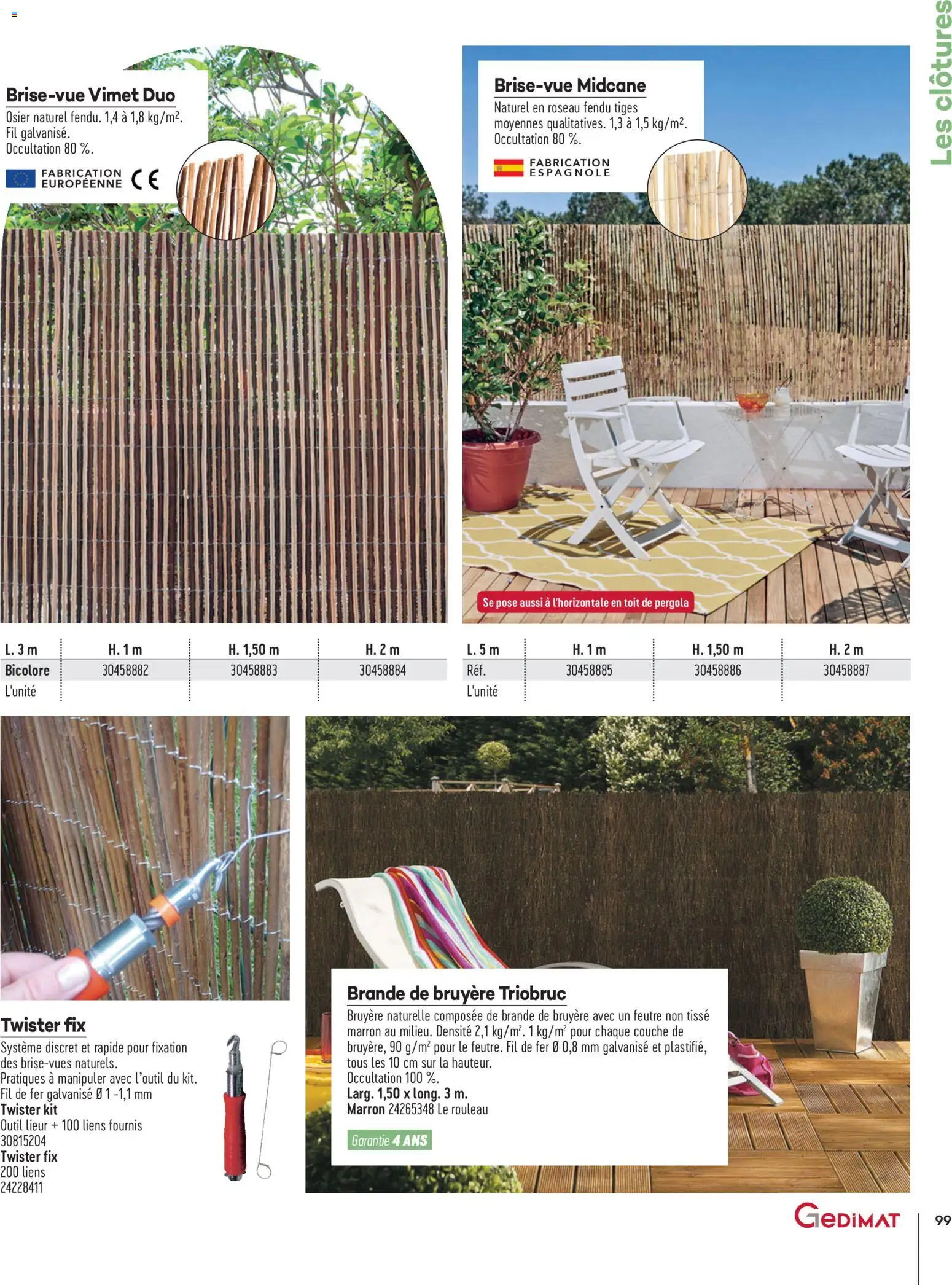{H1} | Page: 99 | Produits: Rouleau, Pergola
