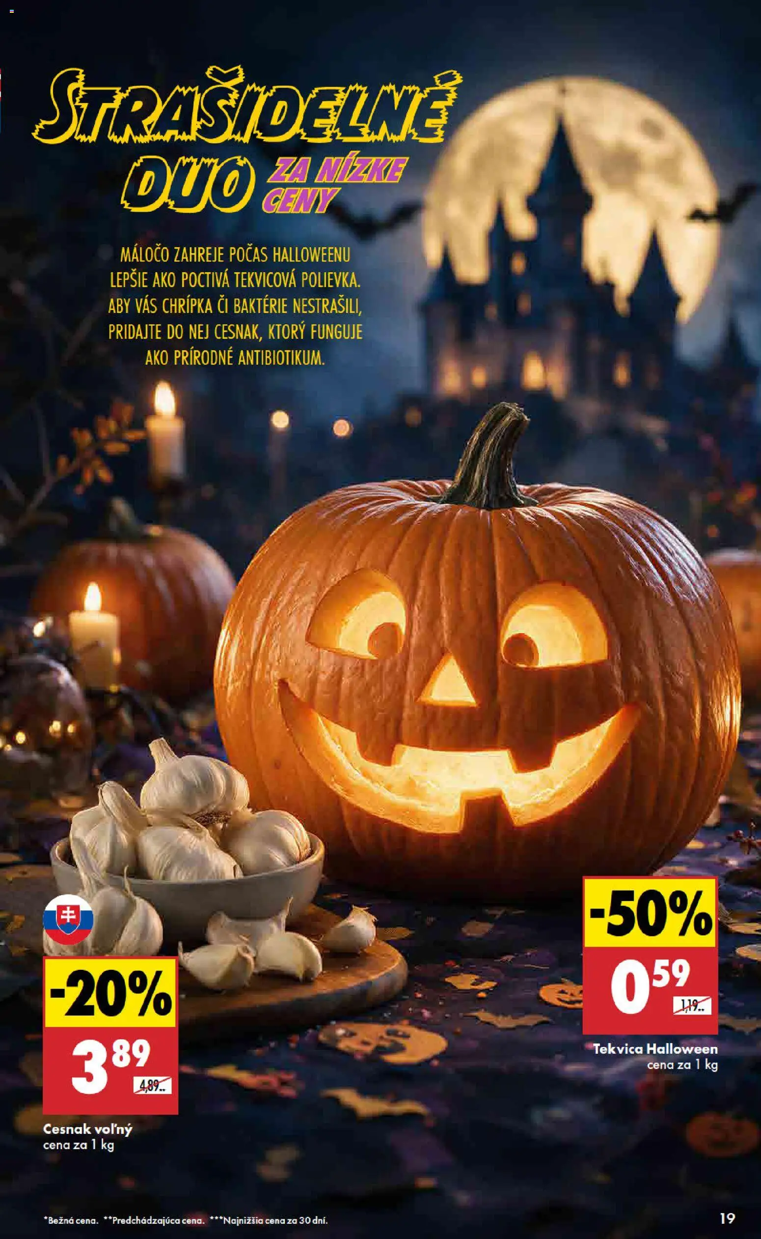 Nové Biedronka akcie – leták je platný od 22.10.2026 | Strana: 19 | Produkty: Cesnak, Tekvica