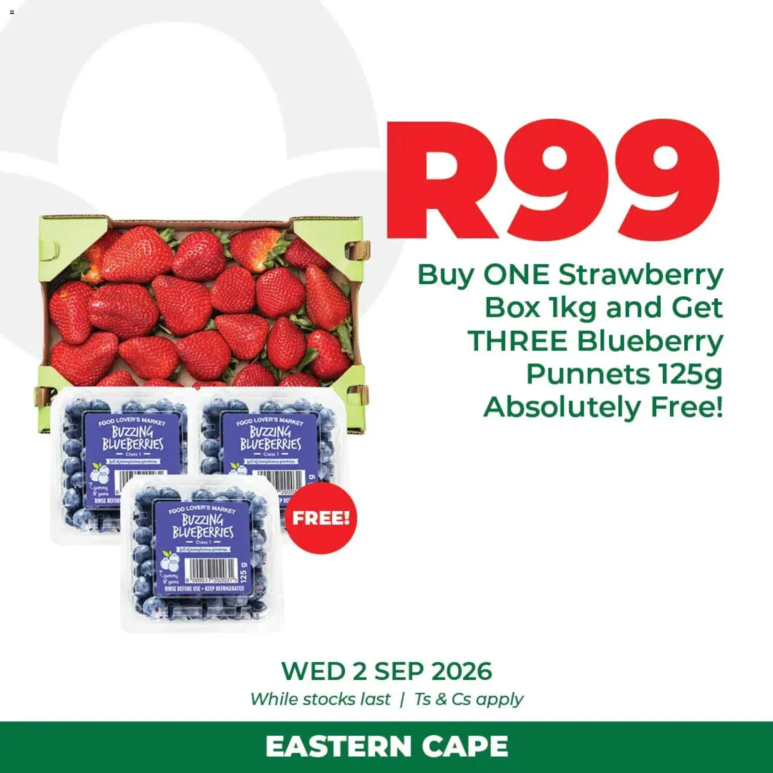 New Food Lover's Market catalogue – valid from 02/09/2026 | Page: 2 | Products: Blueberries, Box