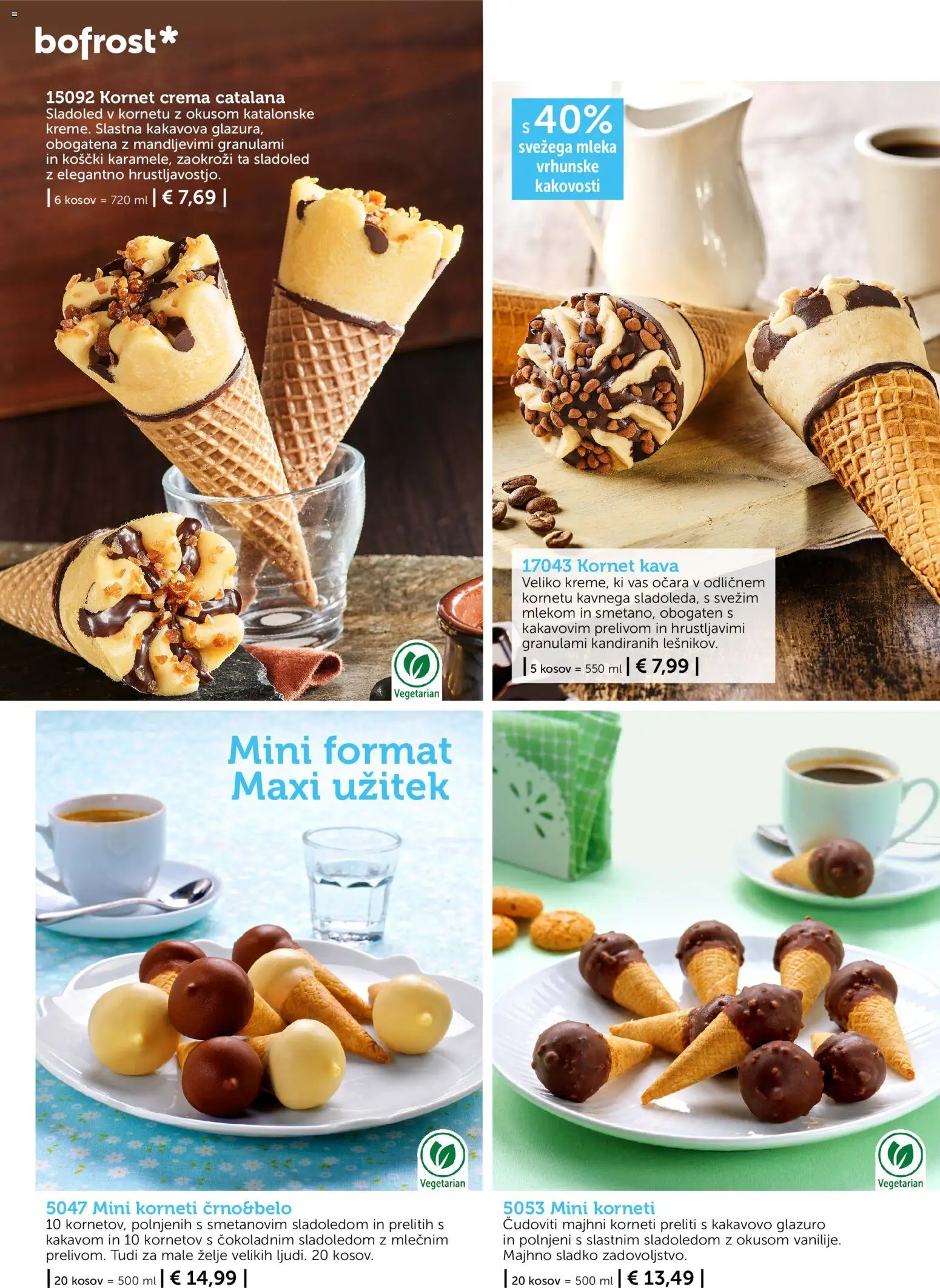 Novi Bofrost katalog ponudbe – veljaven od 01.10.2026 | Stran: 14 | Izdelki: Kava, Sladoled, Zelje