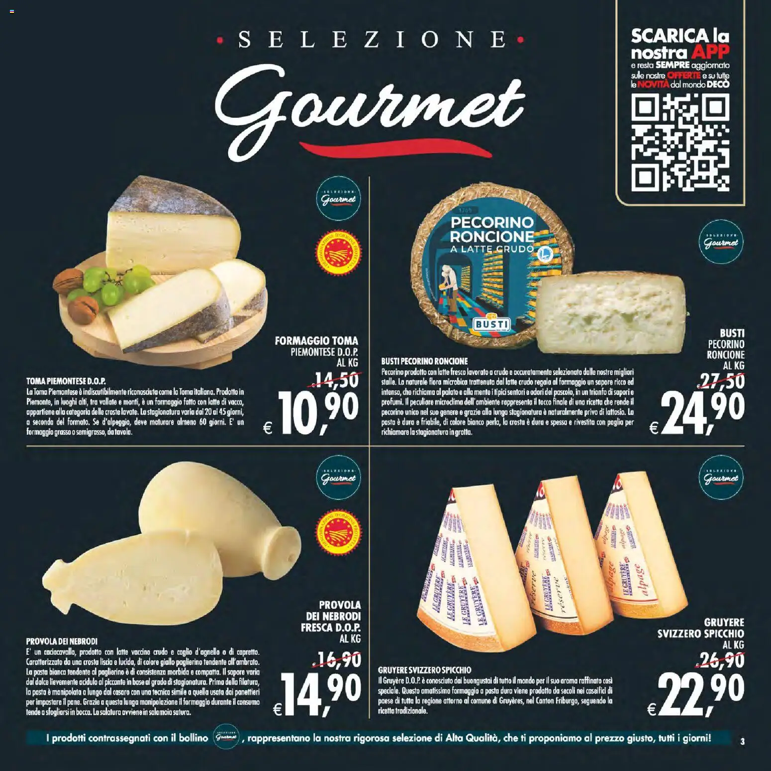 Volantino Decò del 11/08/2026 | Pagina: 3 | Prodotti: Latte, Formaggio, Pasta, Pecorino