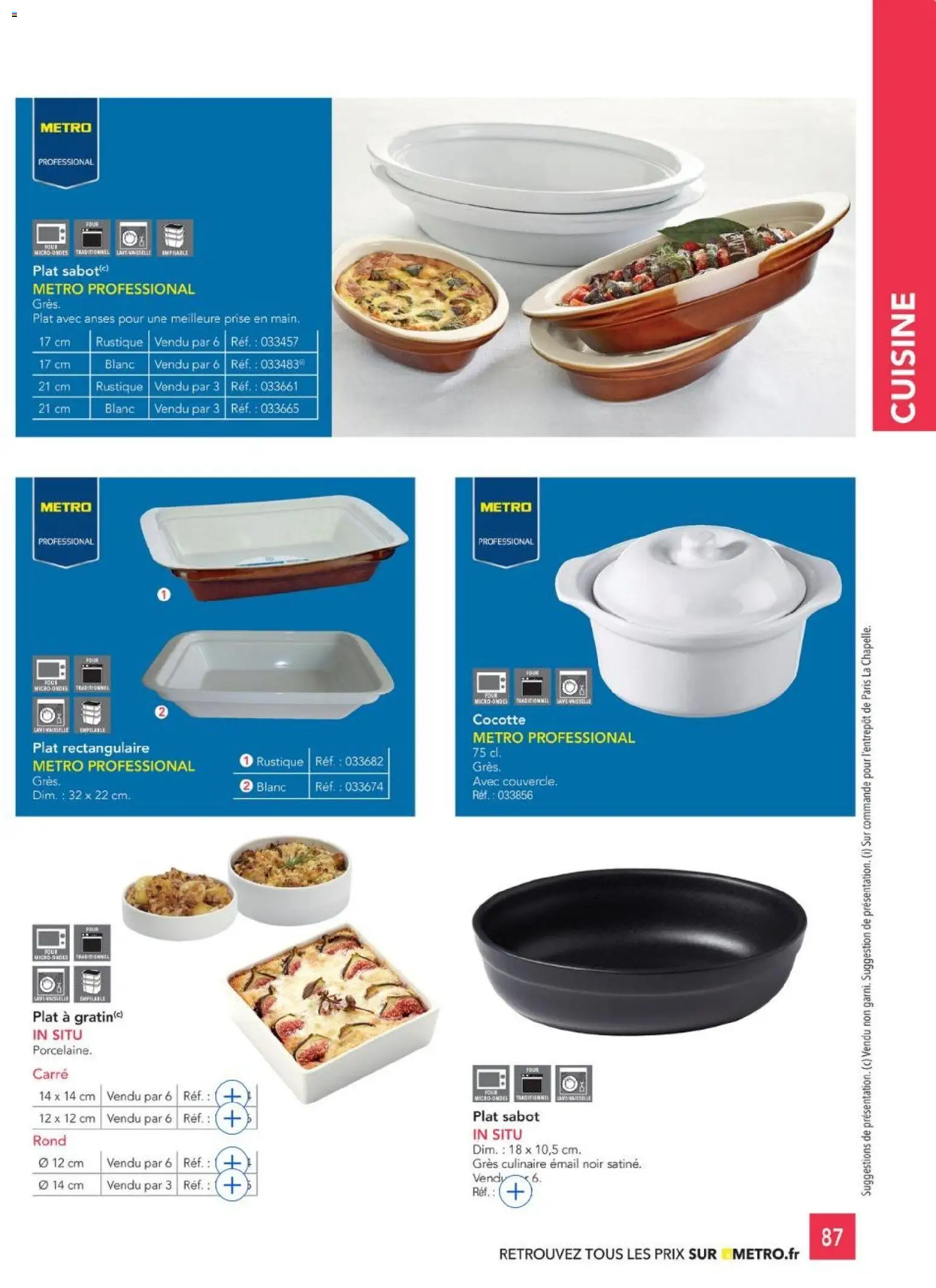 {H1} | Page: 87 | Produits: Vaisselle, Four, Prise