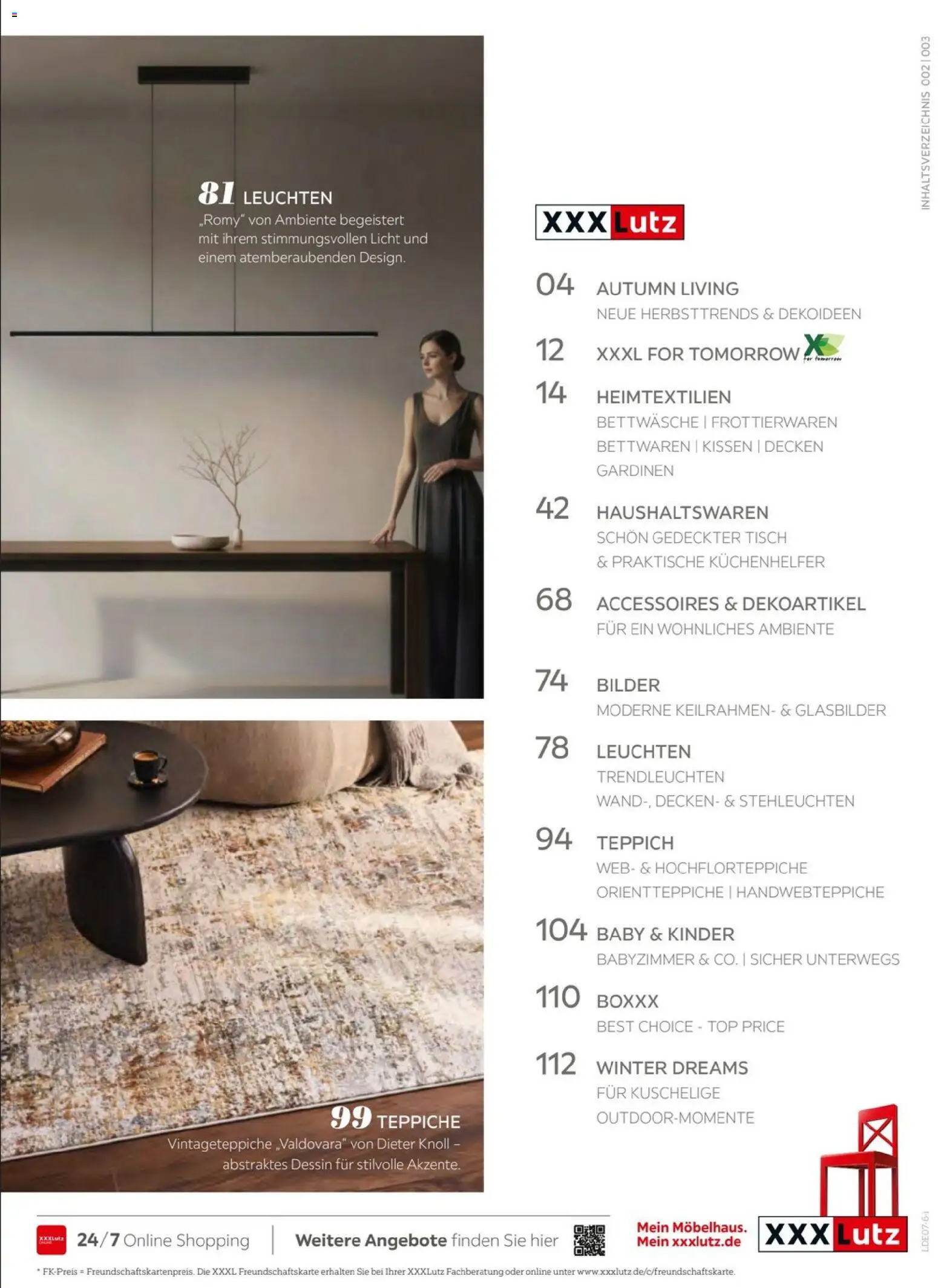 XXXLutz Schöner Einrichten – gültig ab 01.09.2026 | Seite: 3 | Produkte: Top, Tisch, Teppich, Bilder