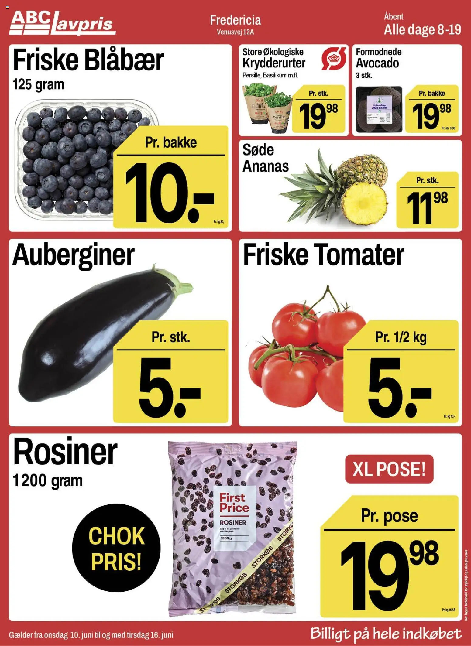 Abc Lavpris tilbudsavis – gyldig fra 10.06.2026 | Side: 3 | Produkter: Ananas, Avocado, Persille, Basilikum