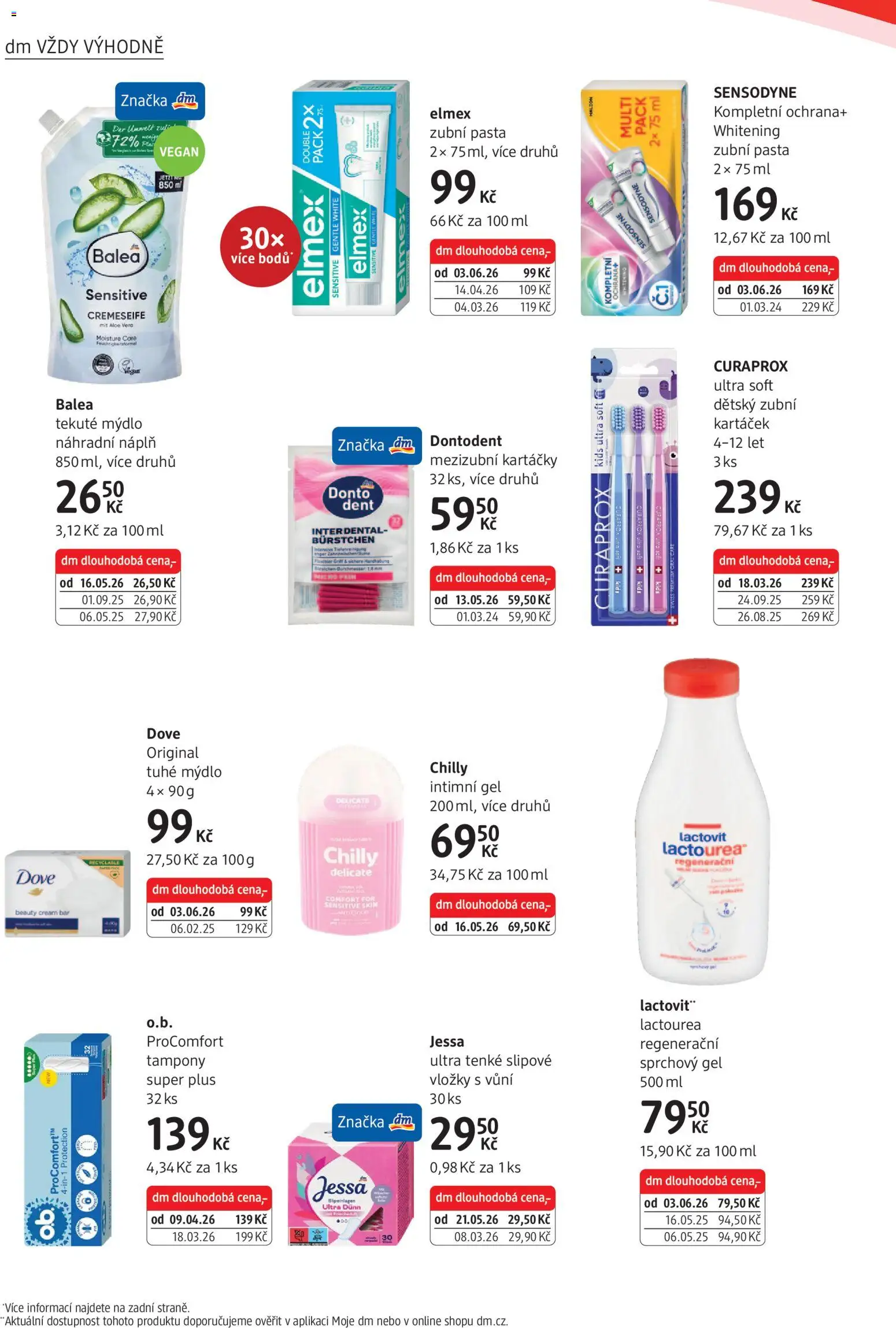 dm drogerie leták od 04.06.2026 | Strana: 14 | Produkty: Vložky, Mezizubní kartáčky, Aloe vera, Curaprox