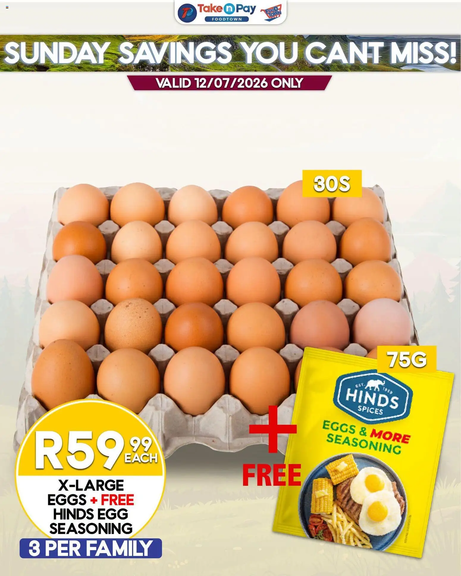 New Take n Pay catalogue – valid from 19/07/2026 | Page: 5 | Products: Eggs, Seasoning, Spices