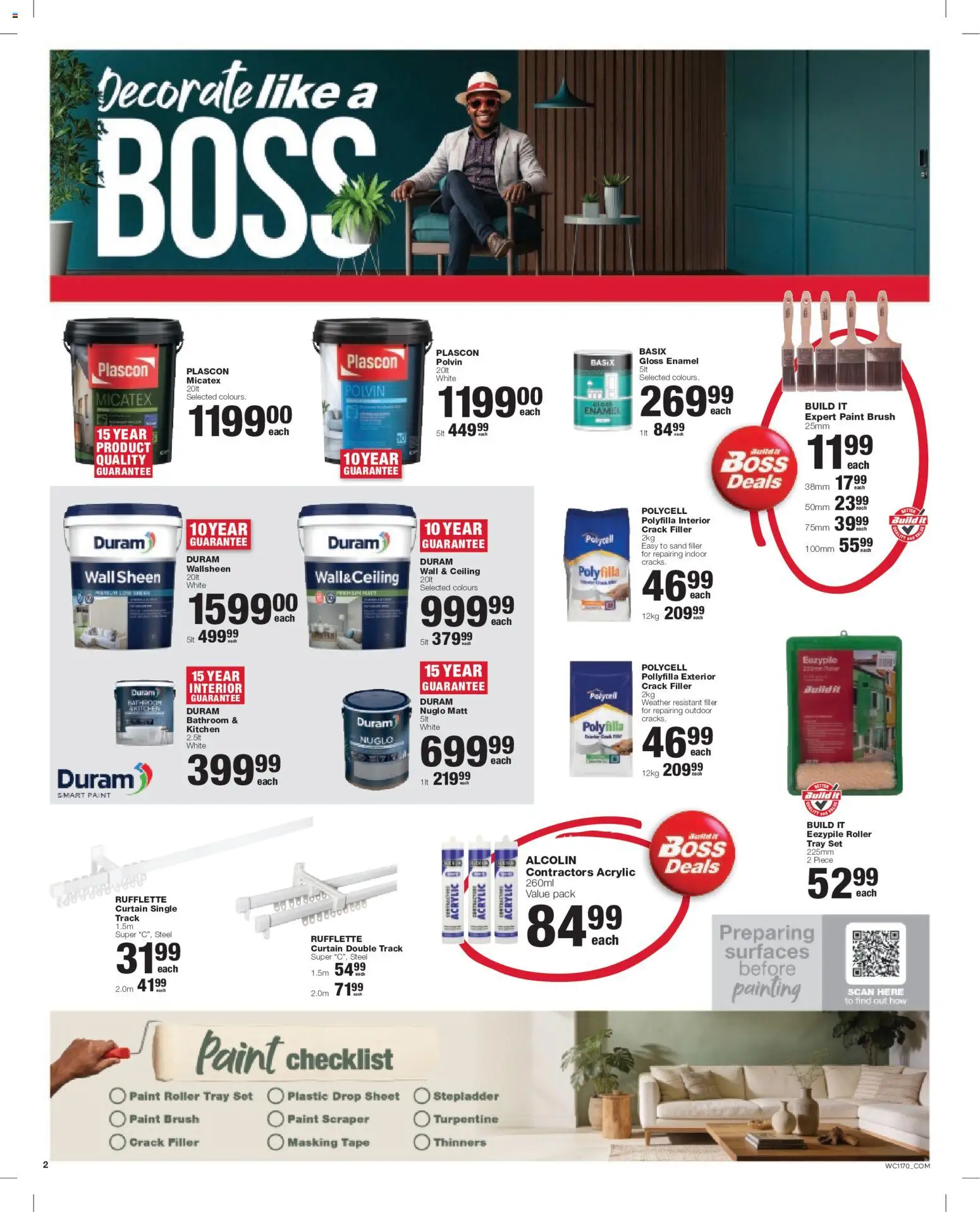 New Build It catalogue – valid from 22/10/2026 | Page: 2 | Products: Gloss, Paint, Stepladder, Brush