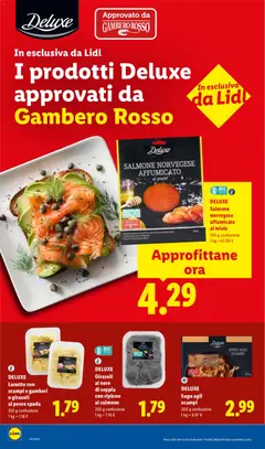 Anteprima del volantino DELUXE Sugo agli scampi, DELUXE Sugo agli scampi 300 g confezione valido a partire dal 29/10/2026 | Pagina: 16