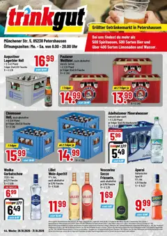 Trinkgut Prospekt Petershausen ab 26.10.2026 gültig