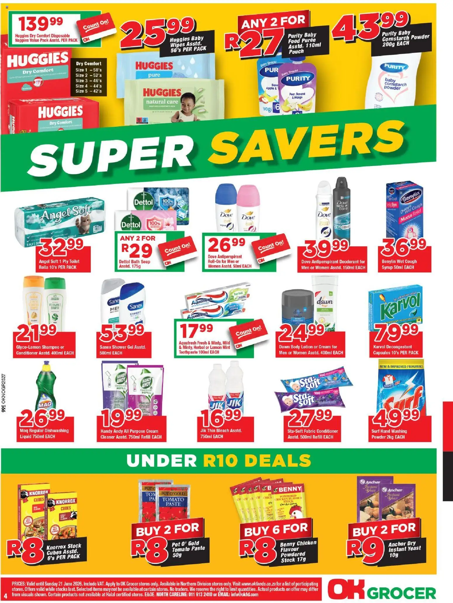 New OK Foods catalogue – valid from 10.06.2026 | Page: 4 | Products: Shower, Chicken, Syrup, Mango