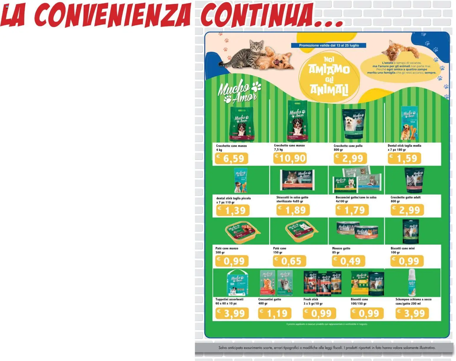 Volantino Coal del 16/07/2026 | Pagina: 7 | Prodotti: Pollo, Salsa, Crocchette cane, Crocchette gatto