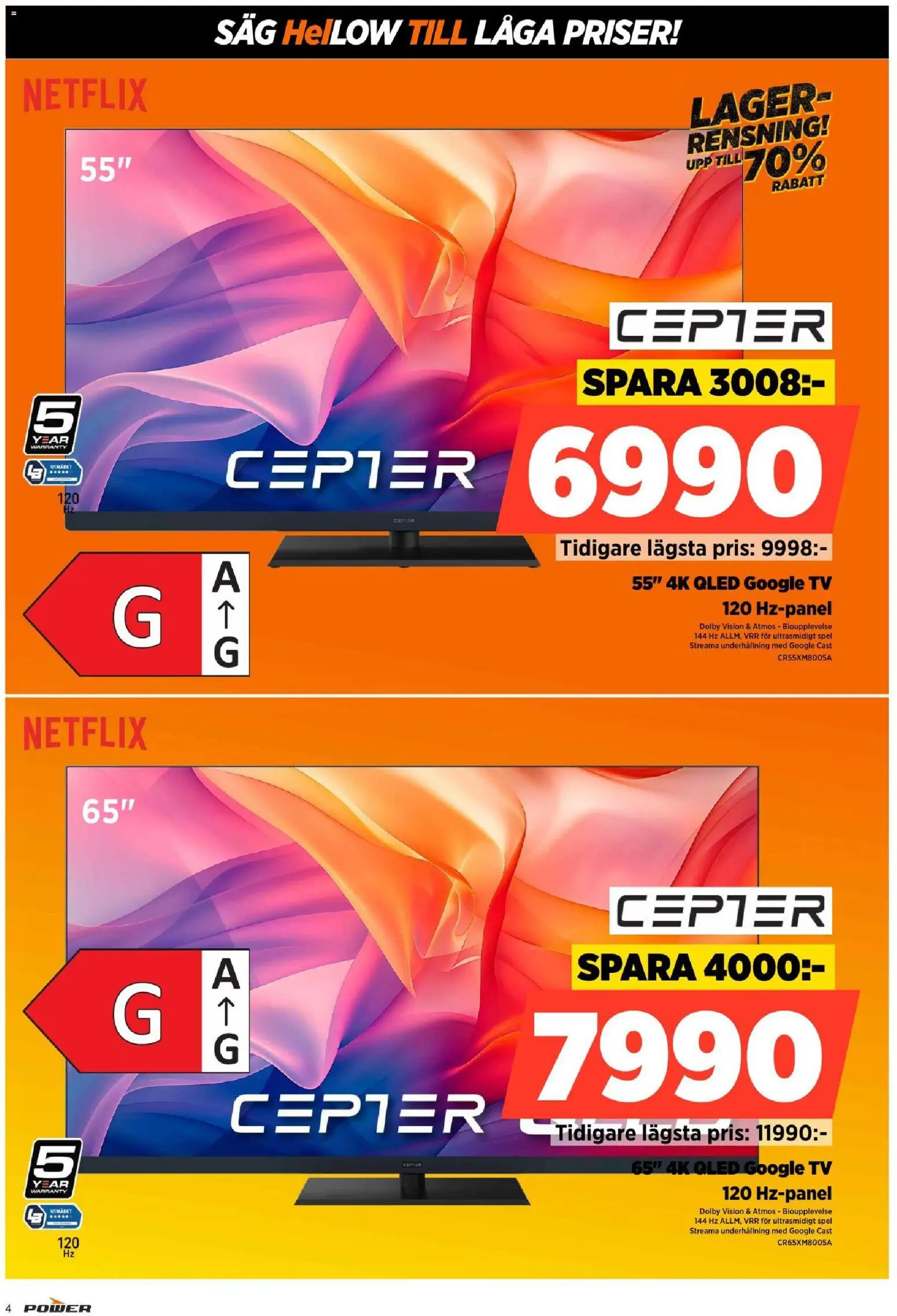 Power reklamblad aktuell från 12/10/2026 | Sida: 4 | Produkter: Såg, Tv, Spel