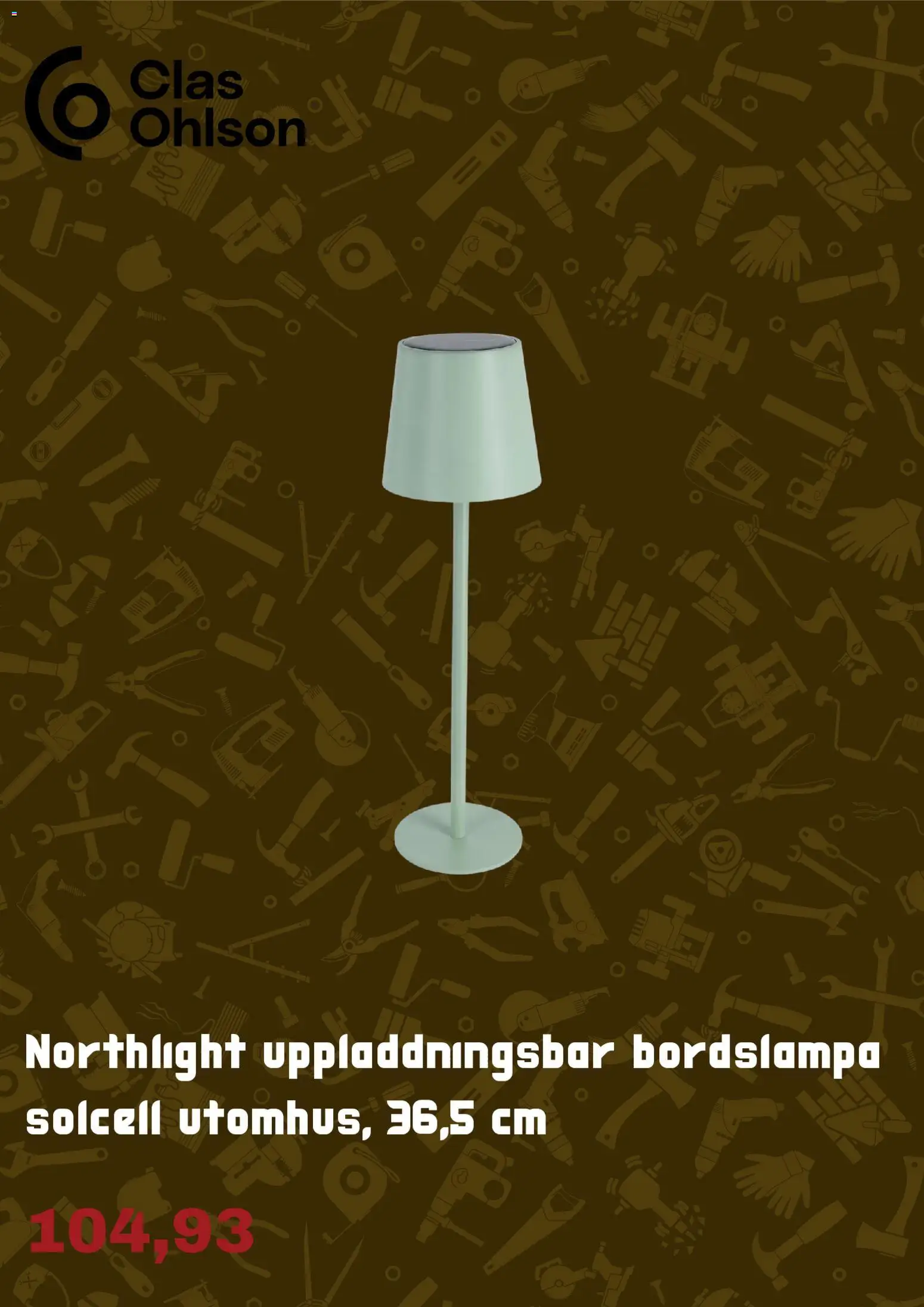 Clas Ohlson reklamblad aktuell från 19.05.2026 | Sida: 8 | Produkter: Bordslampa