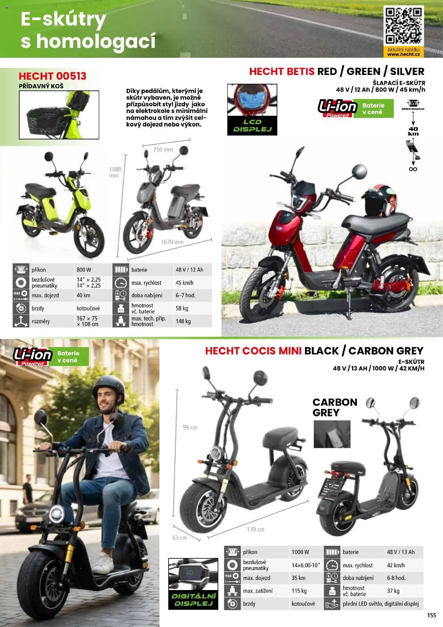Hecht katalog - Léto - podzim 2026 od 21.08.2026 | Strana: 155 | Produkty: Hecht, Baterie, Koš, LED