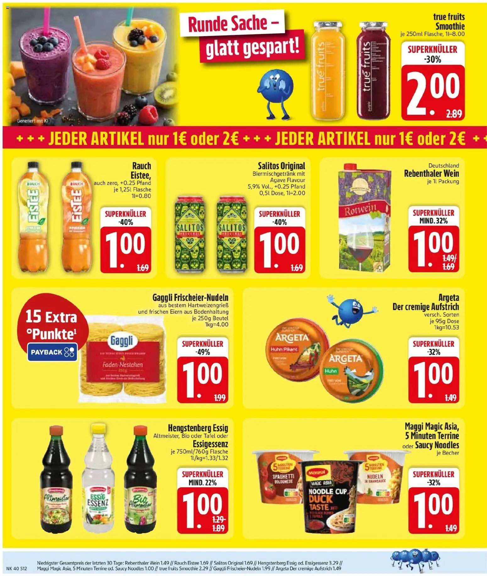 Edeka Prospekt Kirchdorf I.Wald (ab 28.09.2026) » Angebote Online | Seite: 14 | Produkte: Essig, Spaghetti, Rotwein, Wein