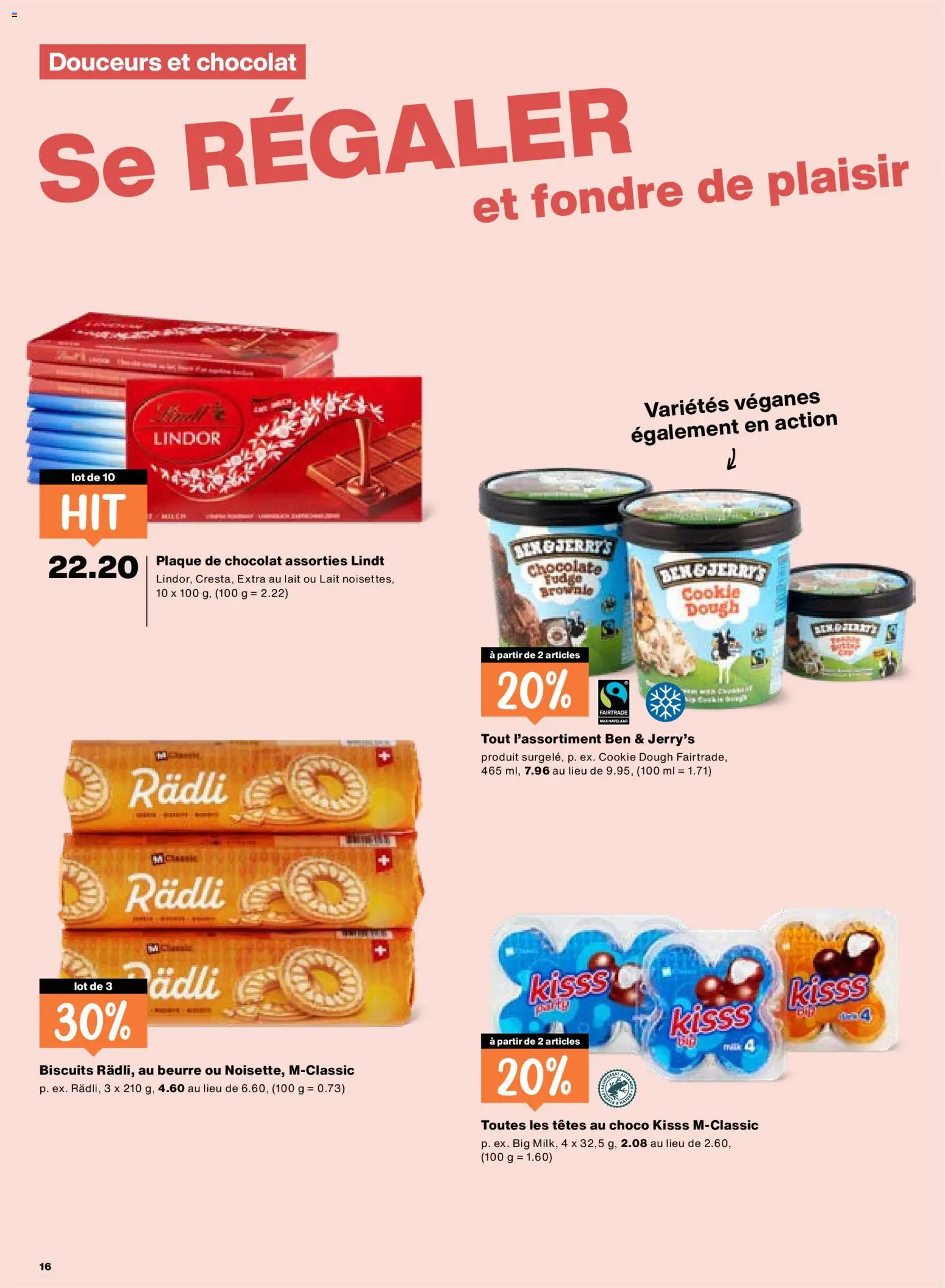 Migros aktionen FR – gültig ab 09.04.2026 | Seite: 16 | Produkte: Lindor