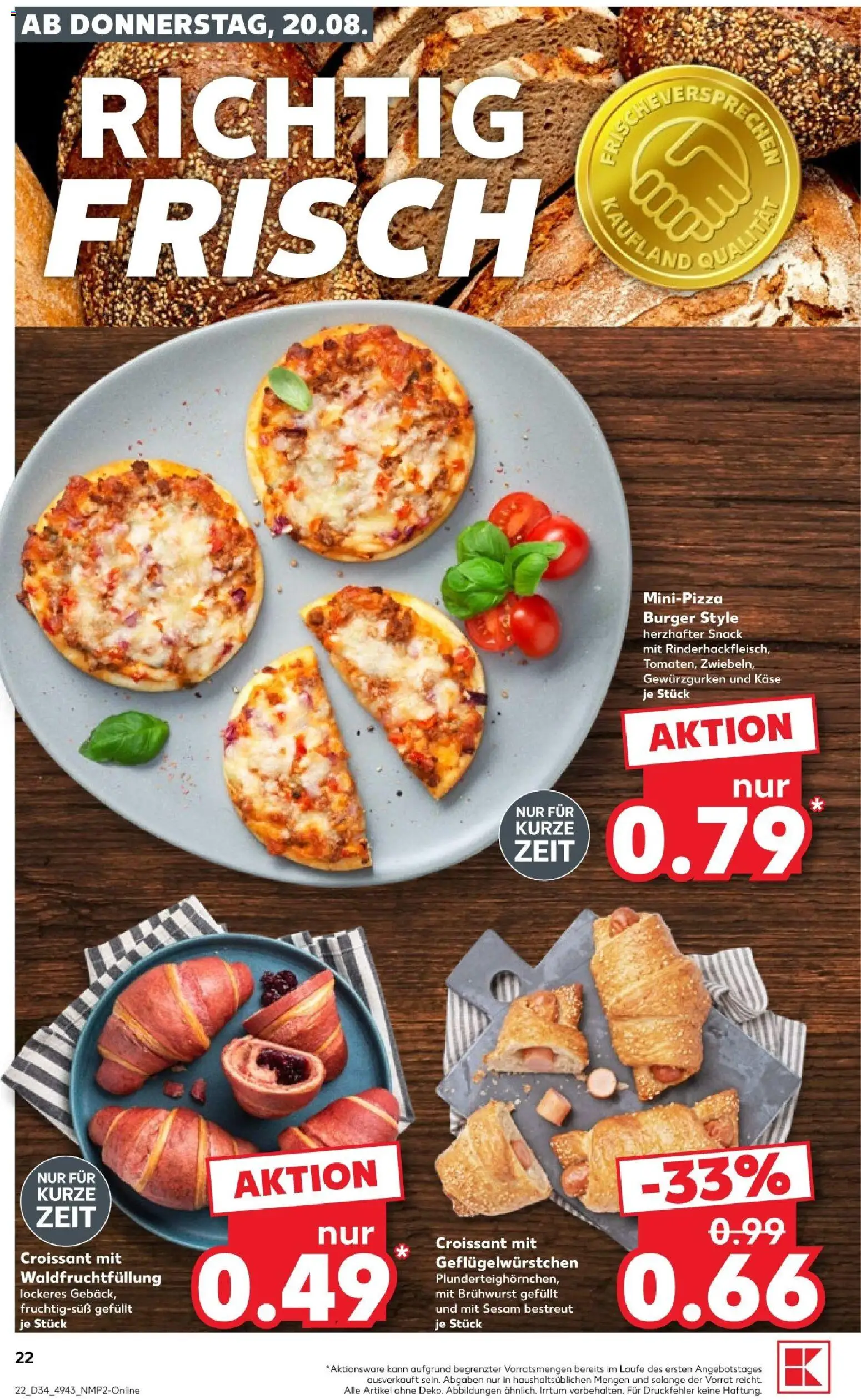 Kaufland Prospekt Bremen – gültig ab 20.08.2026 | Seite: 24 | Produkte: Käse, Burger, Croissant