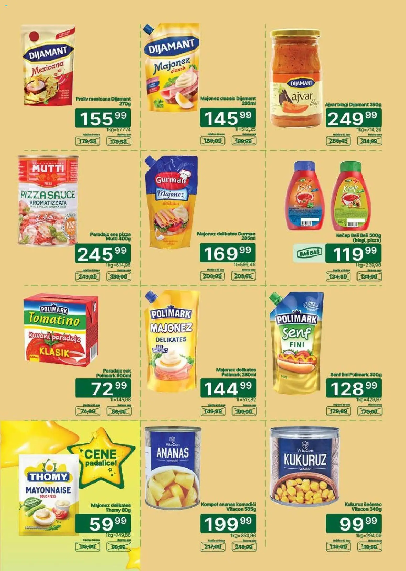 Univerexport katalog - važi od 20.07.2026 | Strana: 14 | Proizvode: Kečap, Kompot, Kukuruz, Sok