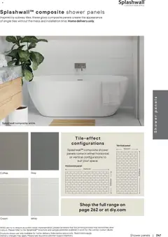 Preview of B&Q - Bathroom collections valid from 17/08/2026 | Page: 248 | Products: Shower, Tiles, Coffee, Suit