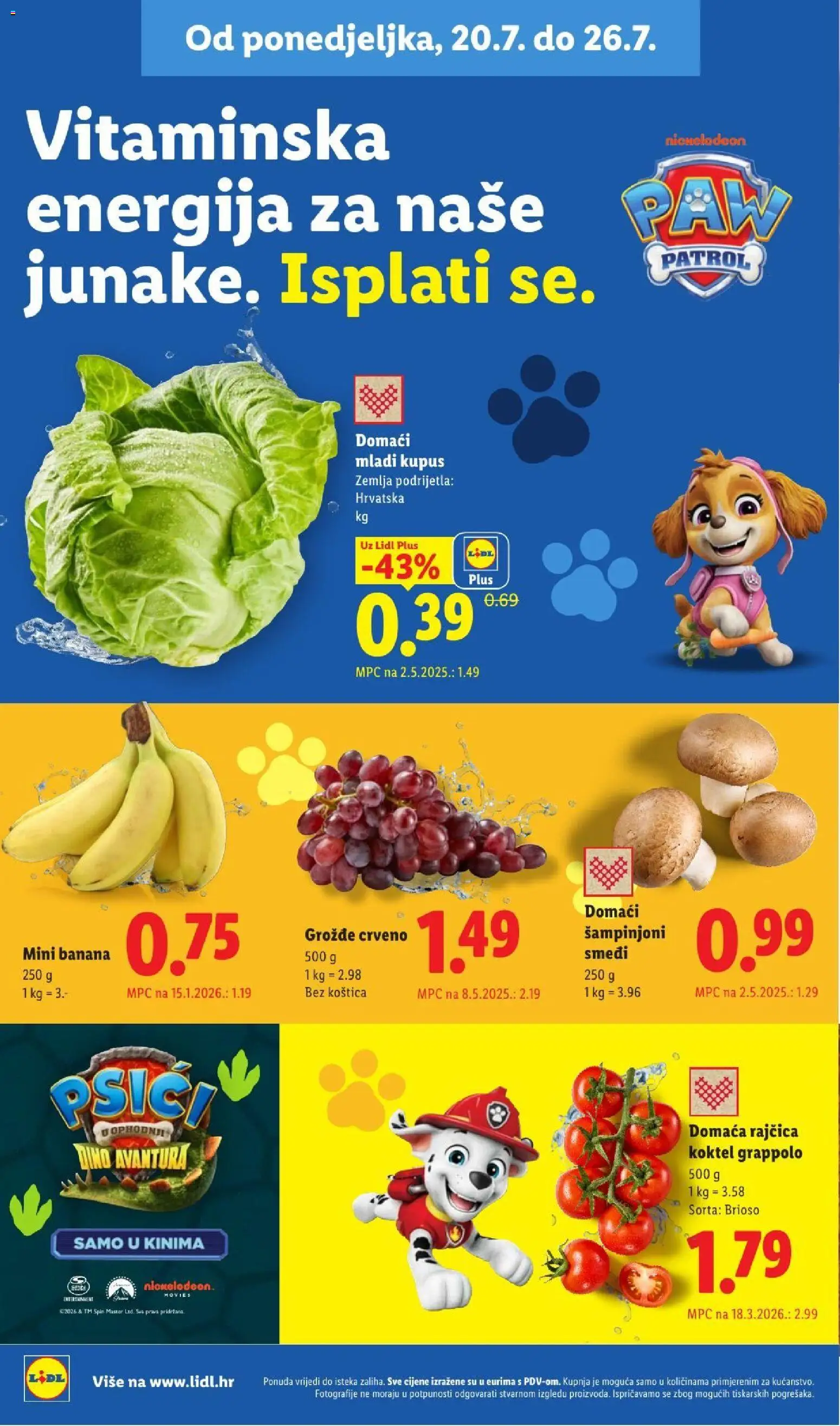 Lidl katalog | vrijedi od 20.07.2026 | Stranica: 2 | Proizvodi: Zemlja, Šampinjoni, Grožđe, Rajčica