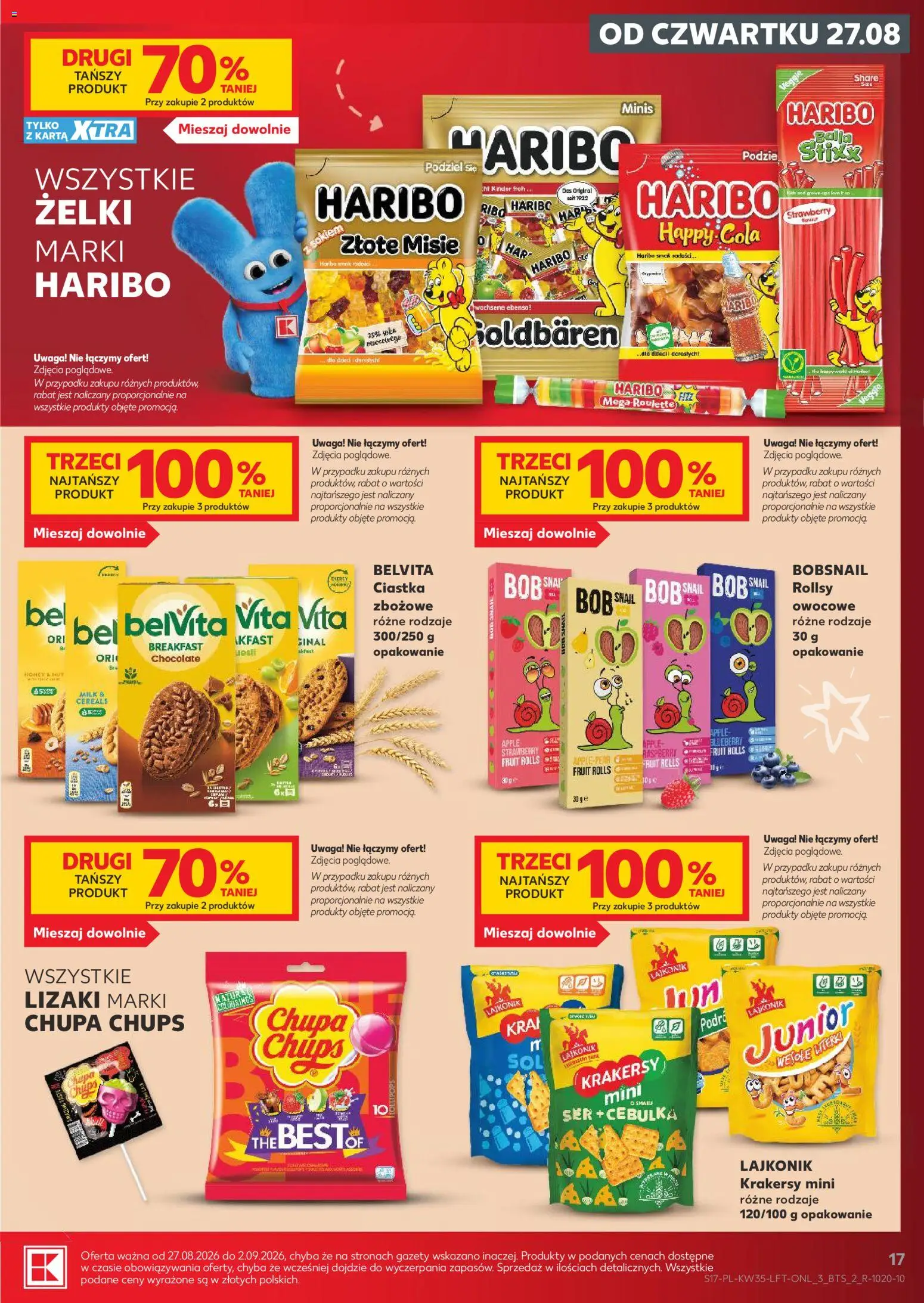Kaufland Polsko leták - Jest fresz od 27.08.2026 | Strana: 17 | Produkty: Haribo, Apple, Kinder, Cola