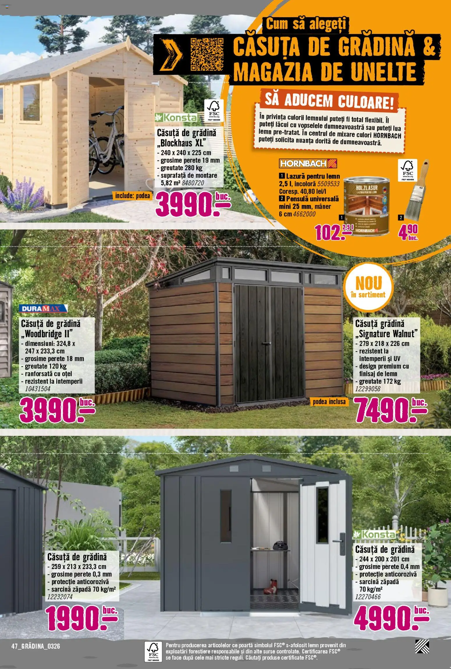 Noul catalog Hornbach – valabil de la 23.03.2026 | Pagină: 47 | Produse: Mâner, Lazură