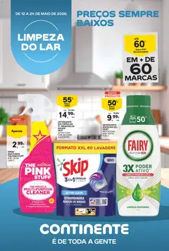Pré-visualização Continente Limpeza do Lar: Preços sempre baixos válido de 12.05.2026