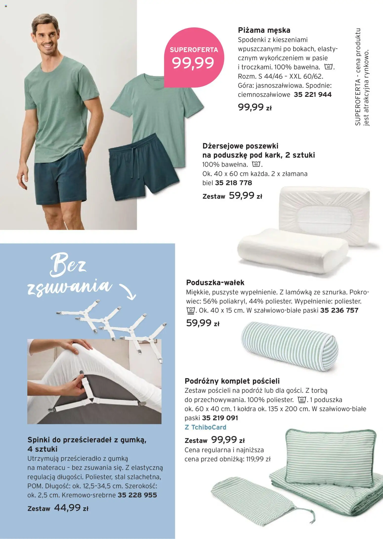 Tchibo promocje od 16.06.2026 | Strona: 9 | Produkty: Spodnie, Piżama, Torba, Poduszka