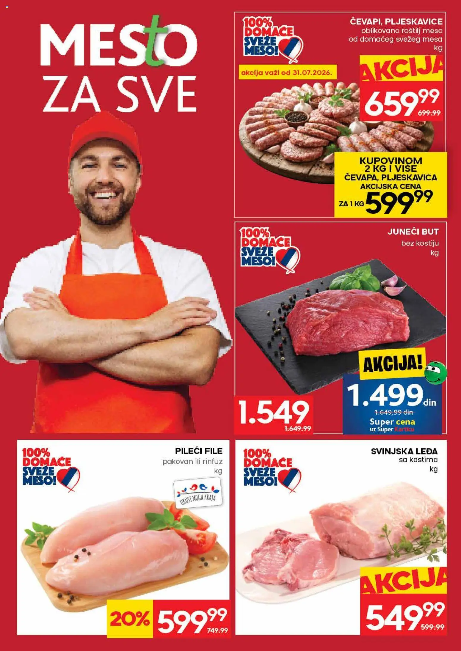 Roda katalog - važi od 30.07.2026 | Strana: 4 | Proizvode: Pljeskavice, Pileći file, Roštilj meso, Roštilj