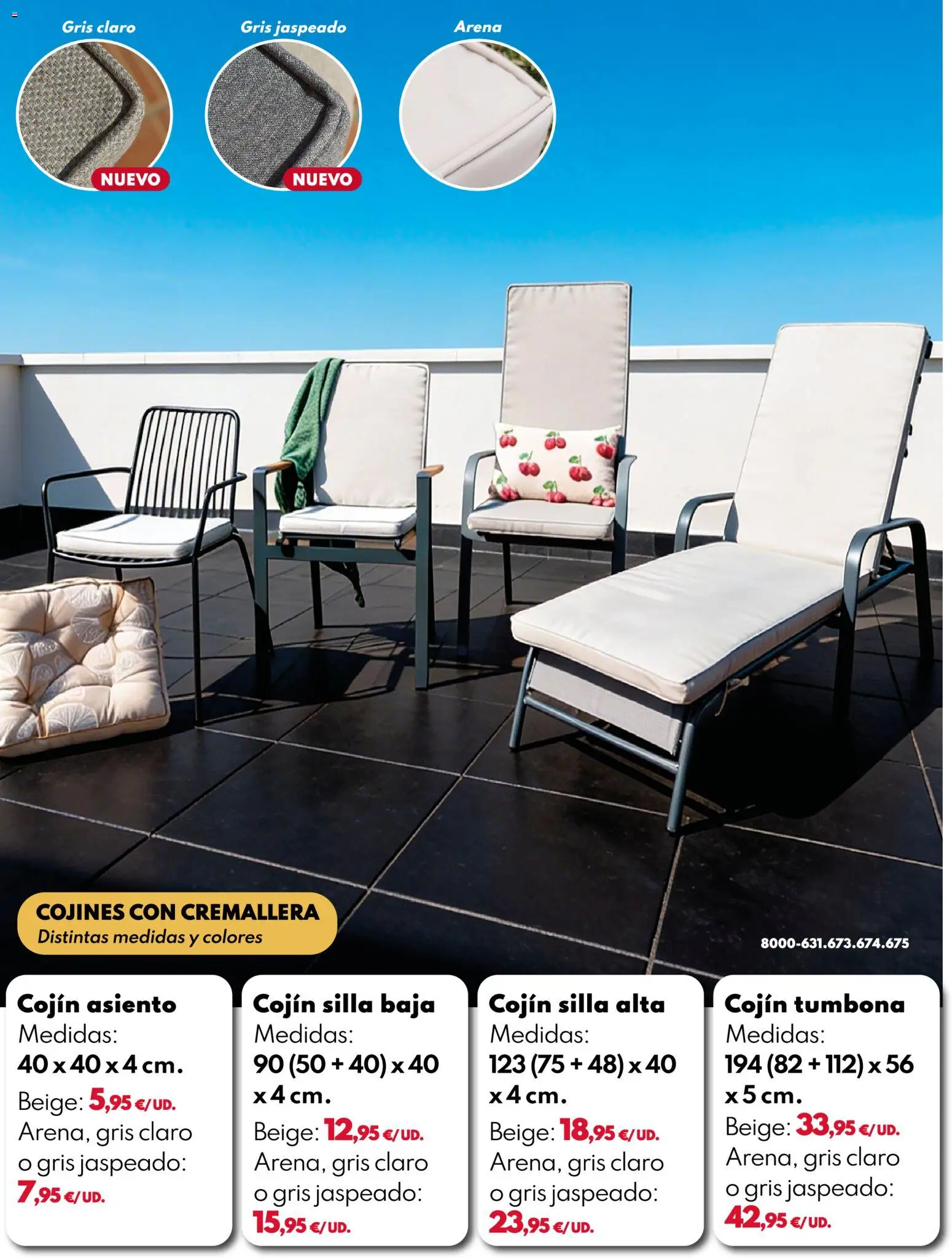 BricoCentro folleto │ válido desde el 18.05.2026 | Página: 5 | Productos: Tumbona, Cojín, Silla