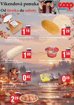 COOP Jednota leták platný od 29.10.2026