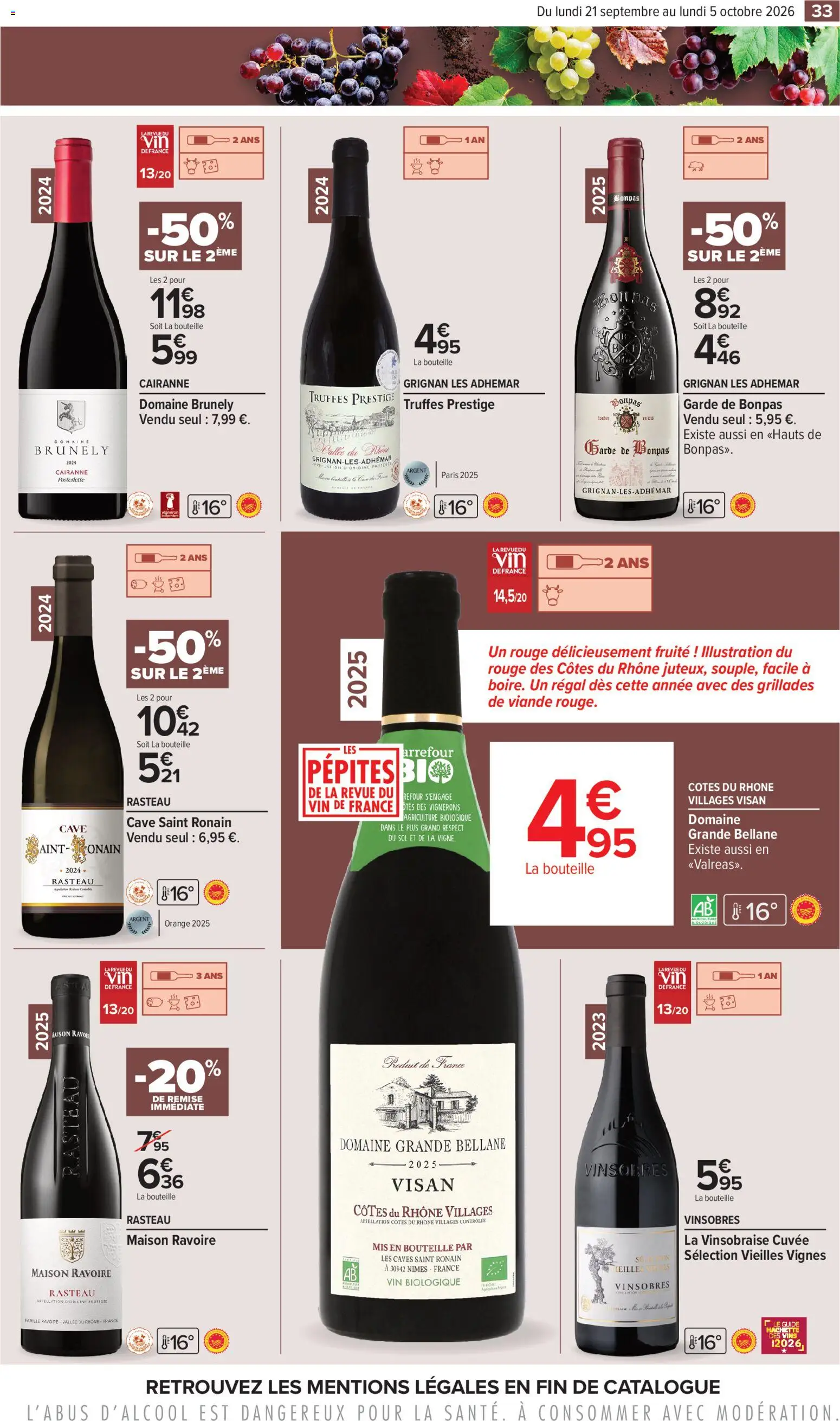 {H1} | Page: 33 | Produits: Orange, Bouteille, Viande, Vin