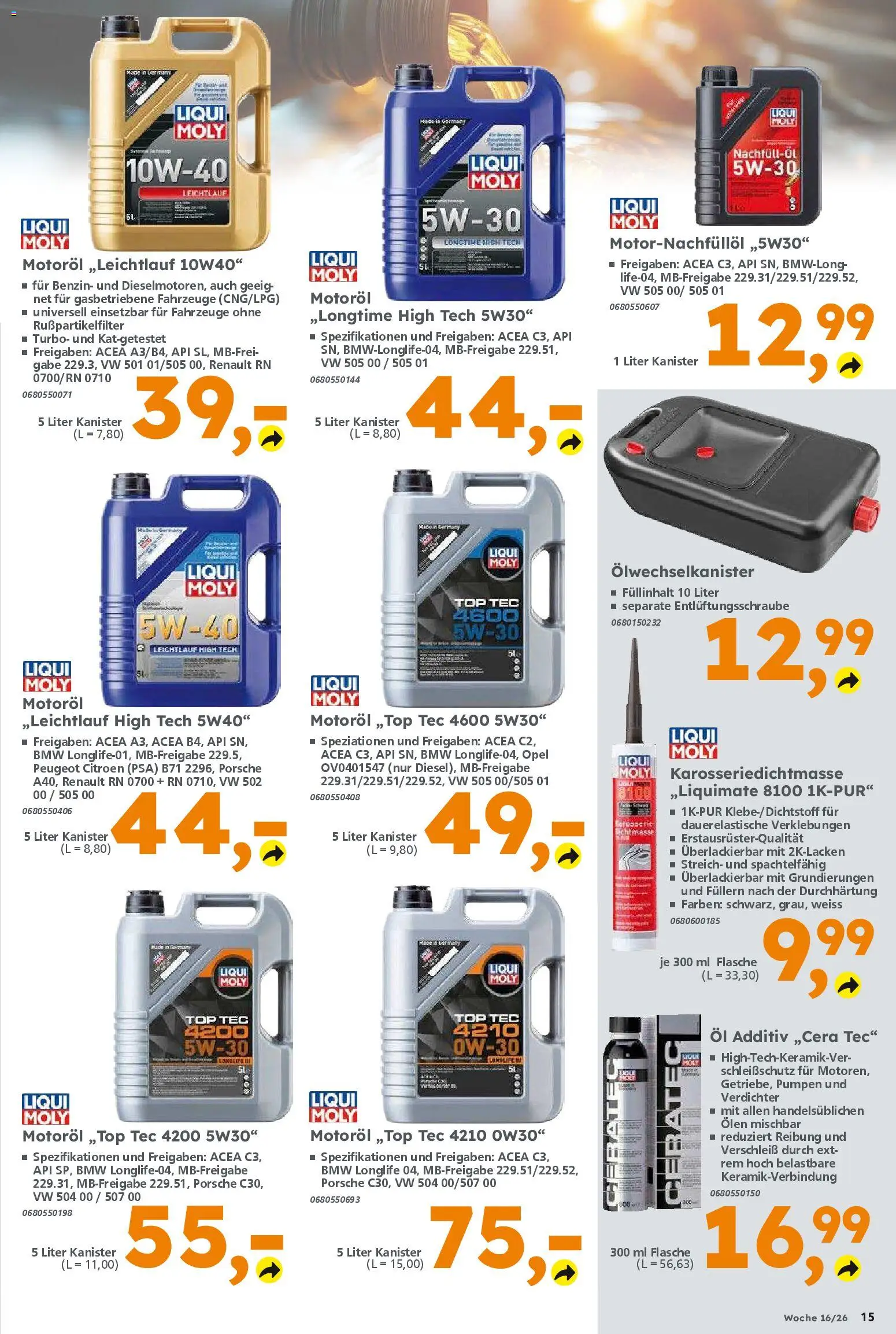 Globus Baumarkt Prospekt 	 – gültig ab 13.04.2026 | Seite: 15 | Produkte: Top, Öl