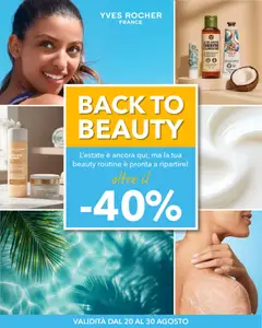 Anteprima del volantino Yves Rocher catalogo Back to Beauty valido a partire dal 20/08/2026