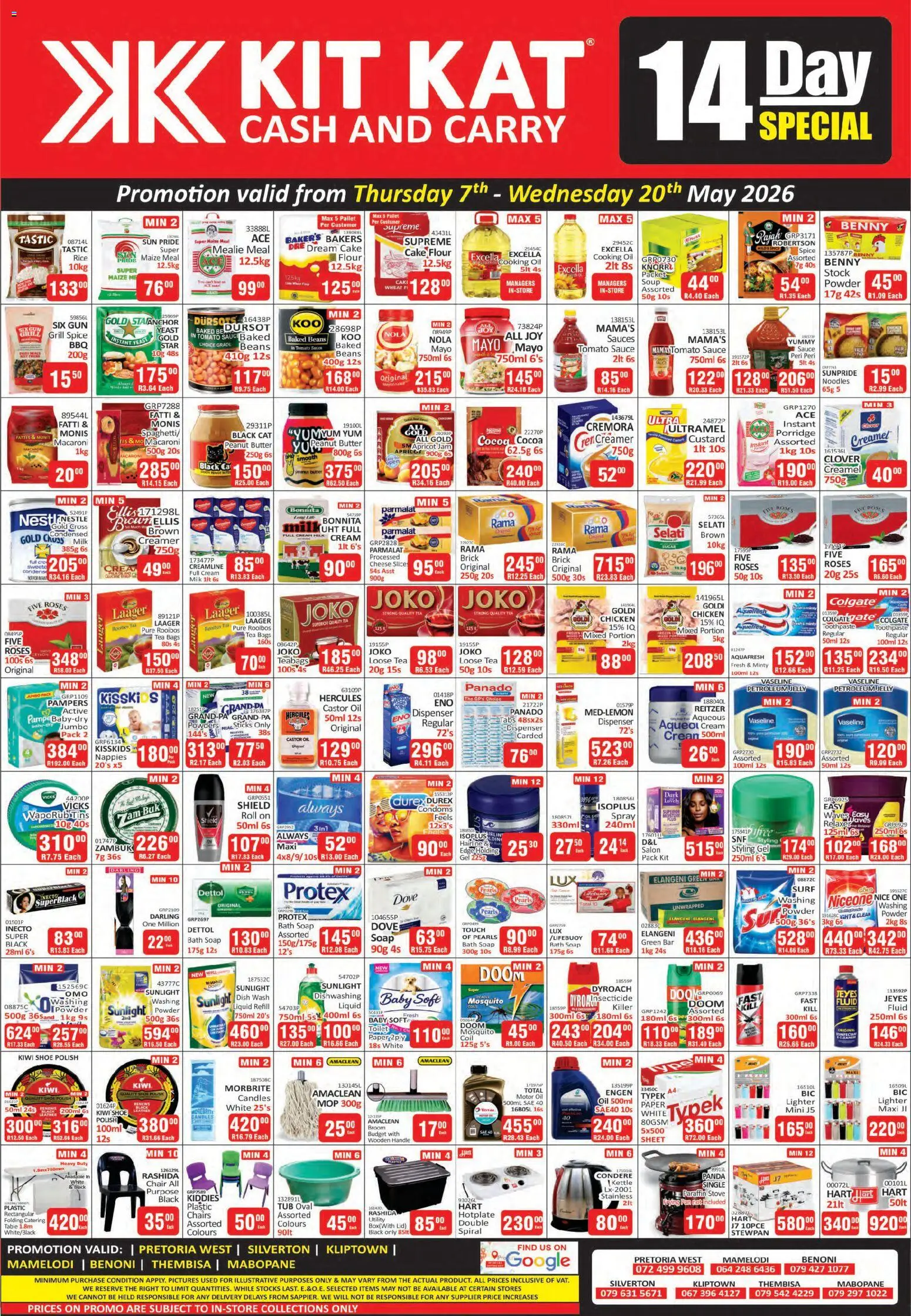 New KIT KAT Cash & Carry catalogue – valid from 07.05.2026 | Page: 1 | Products: Utility, Oil, Powder, Tea