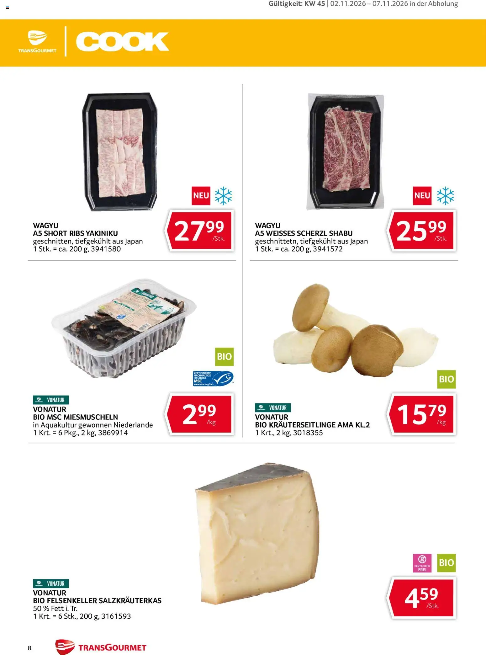 Transgourmet Abhol Aktion gültig ab 02.11.2026 | Seite: 8