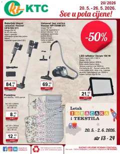 KTC - Katalog sve u pola cijene - Pregled kataloga iz trgovine KTC, vrijedi od 20.05.2026