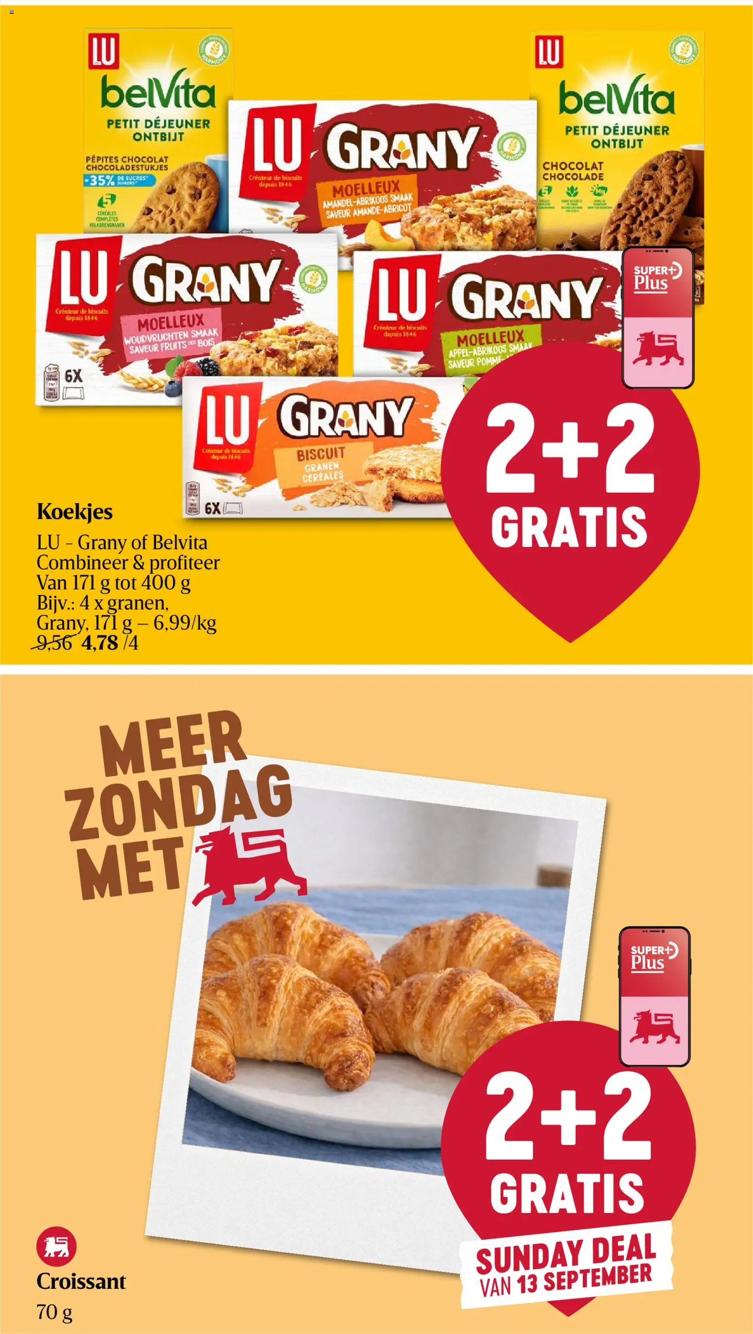 {H1} | Pagina: 4 | Producten: Granen, Croissant, Belvita, Chocolade