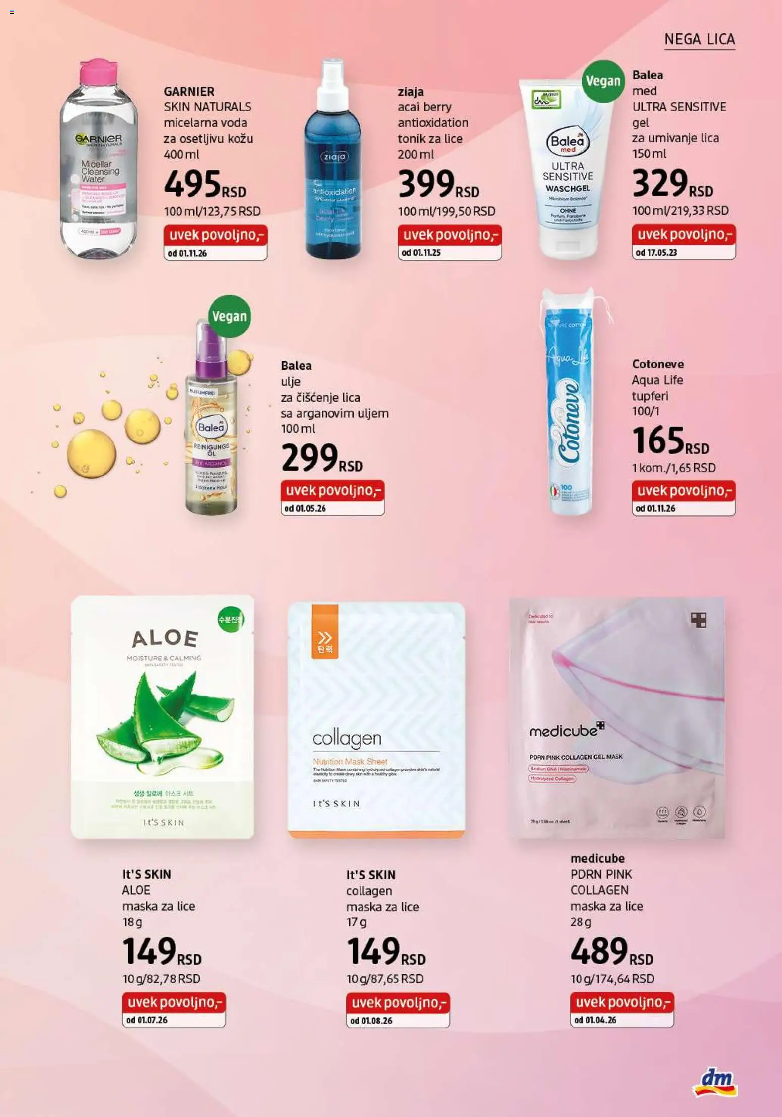 DM Drogerie katalog - važi od 01.11.2026 | Strana: 7 | Proizvode: Garnier, Maska, Ulje, Tonik