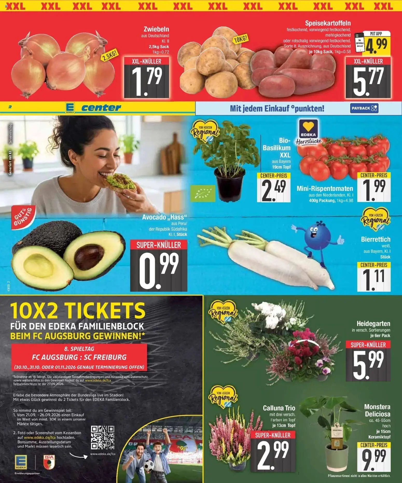 Edeka Prospekt Regensburg (ab 21.09.2026) » Angebote Online | Seite: 2 | Produkte: Avocado, Zwiebeln