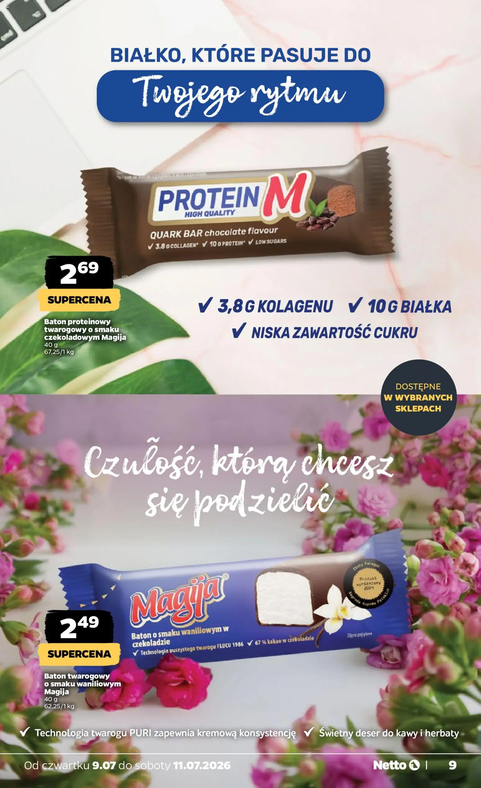 Netto gazetka od czwartku spożywcza od 09.07.2026 | Strona: 9 | Produkty: Kakao, Baton
