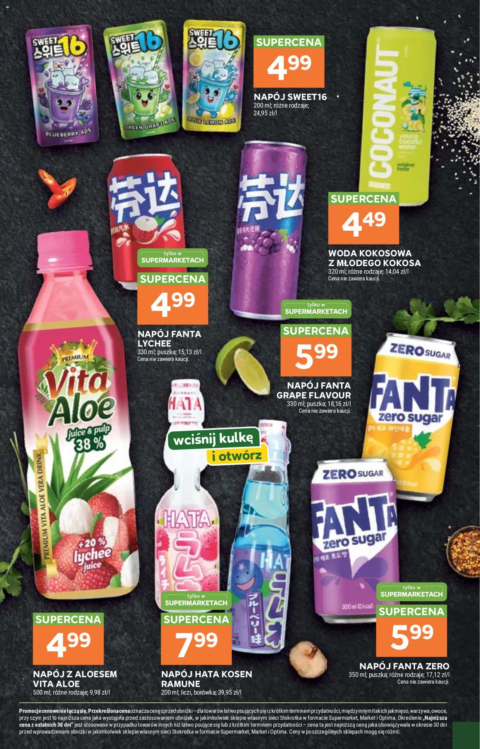 Stokrotka gazetka - Azja od Kuchni od 03.09.2026 | Strona: 10 | Produkty: Woda kokosowa, Stokrotka, Fanta, Woda