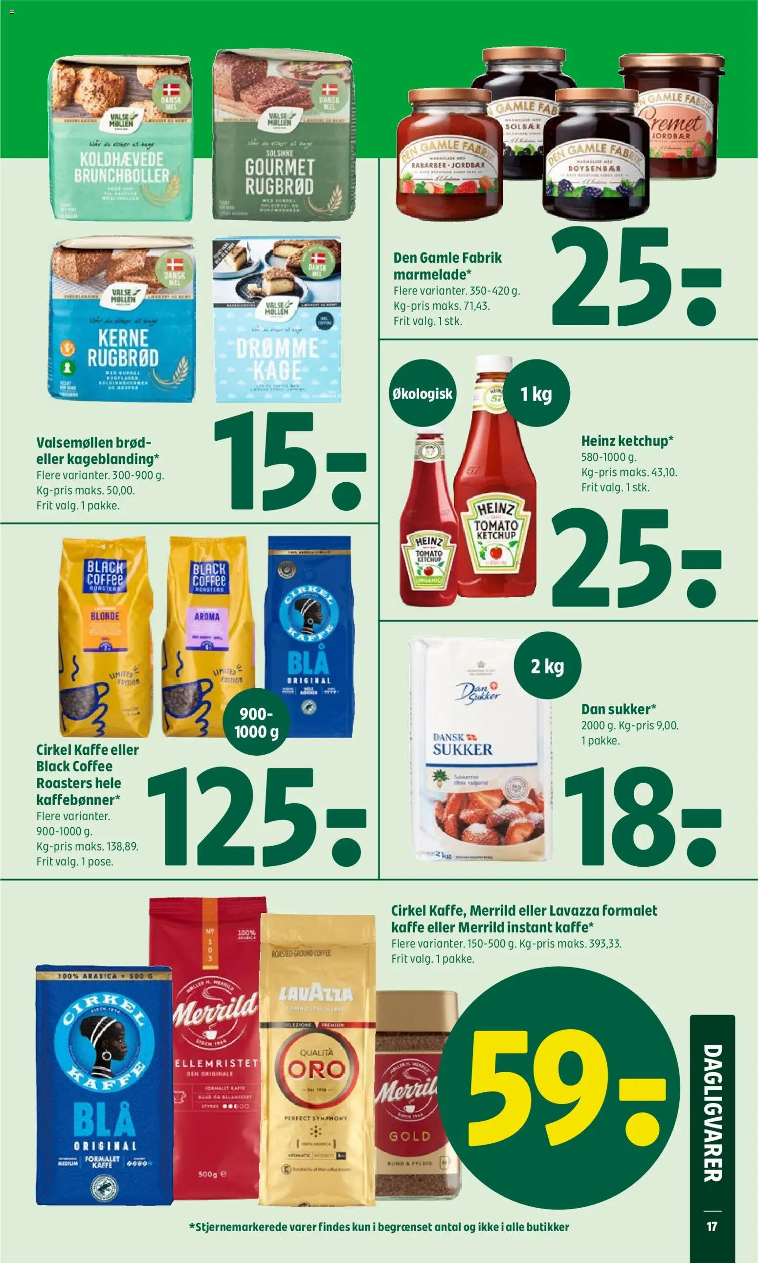 Coop 365 tilbudsavis – gyldig fra 18.06.2026 | Side: 21 | Produkter: Jordbær, Ketchup, Rugbrød, Solbær