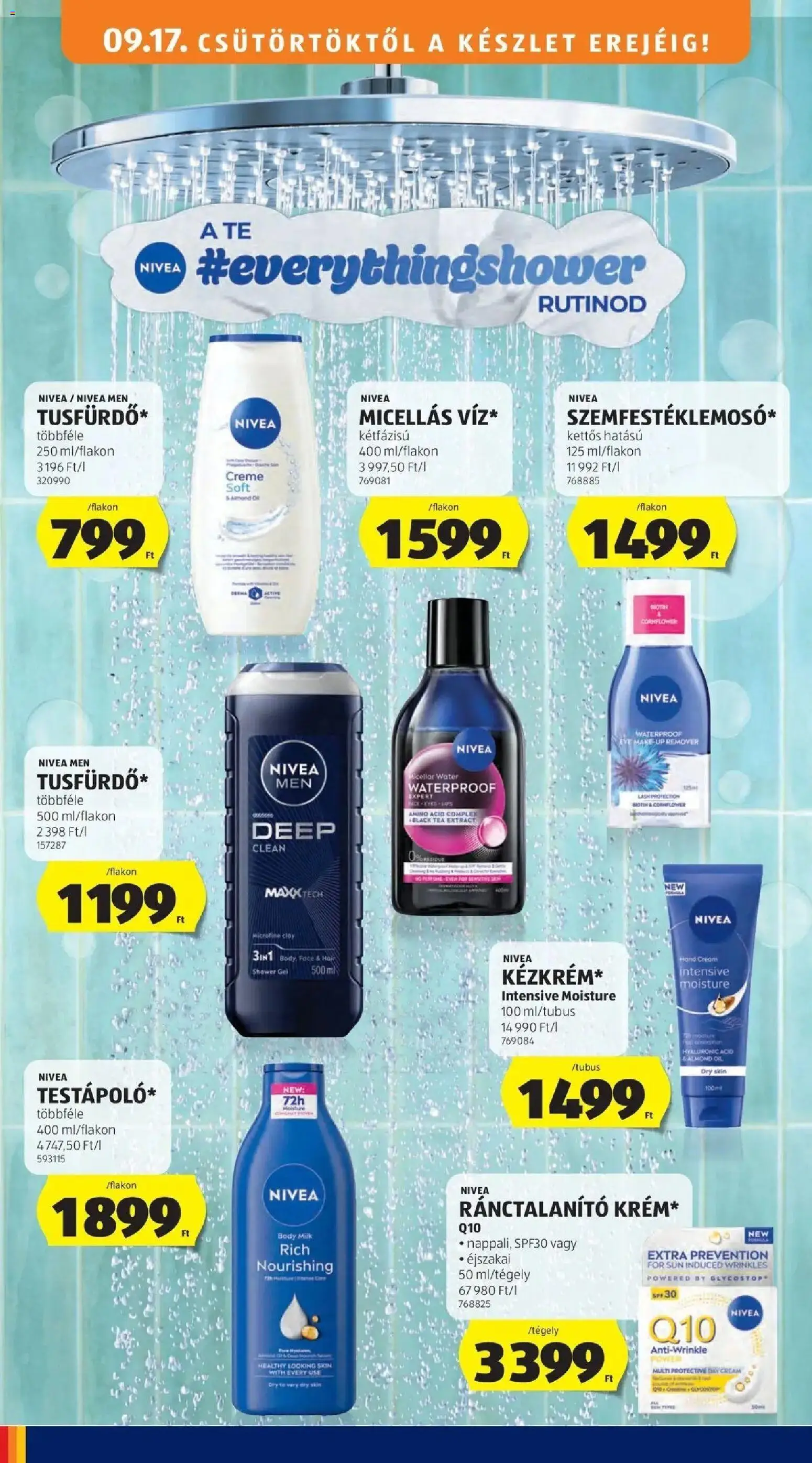 Aldi aktuális akciós újság - 2026.09.17. -tól/töl > akció, lapozható szórólap 🛍️ | Oldal: 14 | Termékek: Body, Püré, Tea, Gél