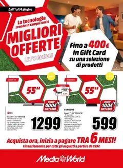 Anteprima del volantino Media World volantino valido a partire dal 01.06.2026