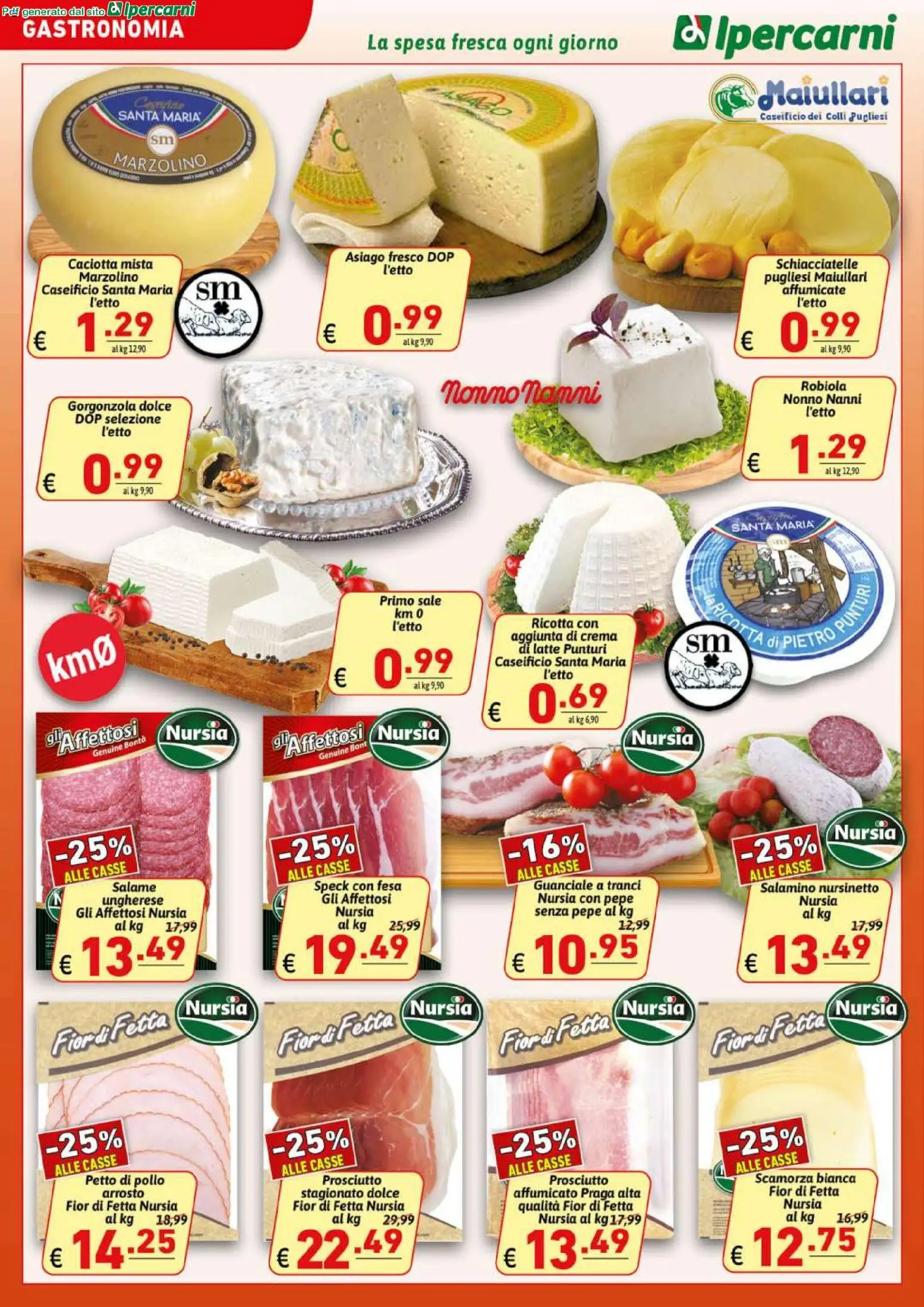 Volantino Ipercarni del 20.05.2026 | Pagina: 6 | Prodotti: Arrosto, Crema, Ricotta, Robiola