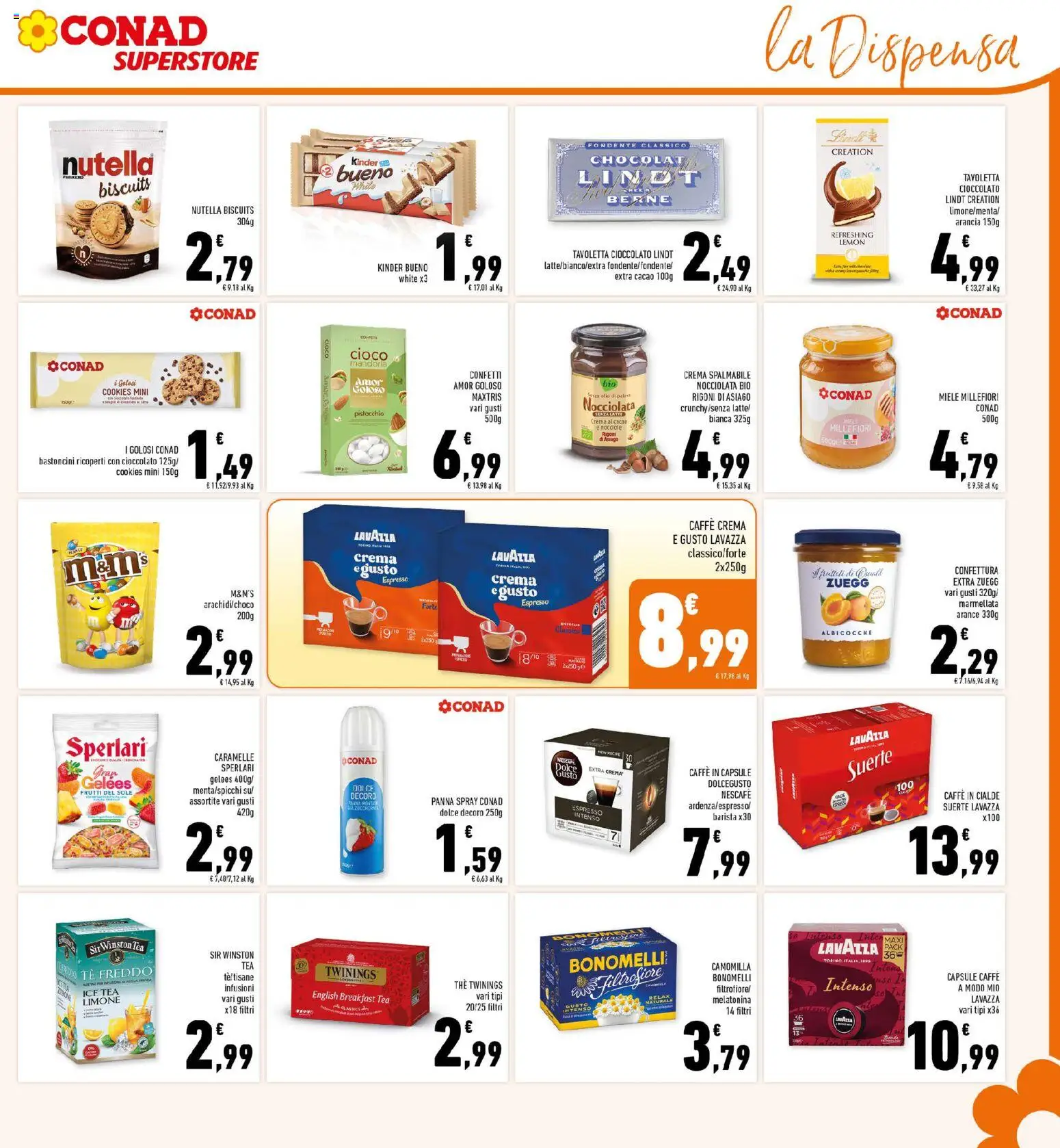 Volantino Conad del 06.05.2026 | Pagina: 15 | Prodotti: Caffè, Caffe in capsule, Marmellata, Miele