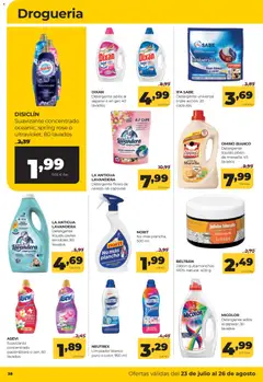 Vista previa Alimerka folleto Asturias válido desde el 23/07/2026 | Página: 38 | Productos: Quitamanchas, Ropa, Suavizante, Plancha